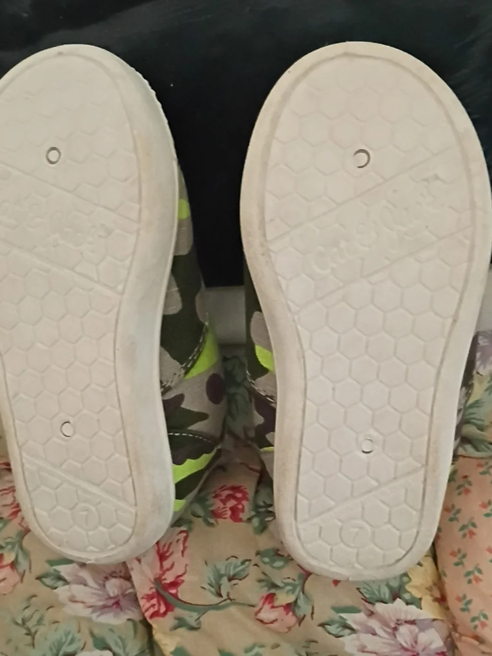 Cat & Jack Green Camo Slip-On Sneakers